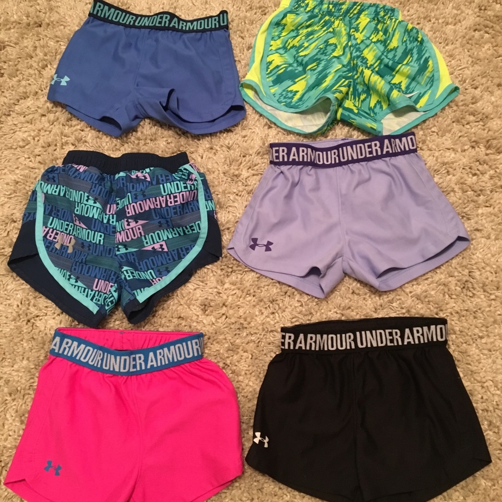 6 pairs (bundle) of shorts (under Armour and Nike)